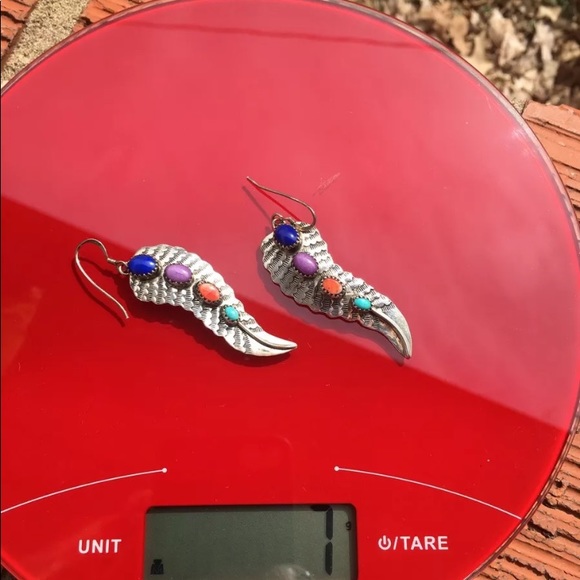 ROIE JAQUE multi stone,Turquoise CHARIOTE Earring - Picture 4 of 6